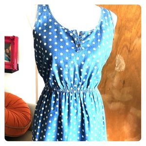 GAP Denim Polka Dot Sundress